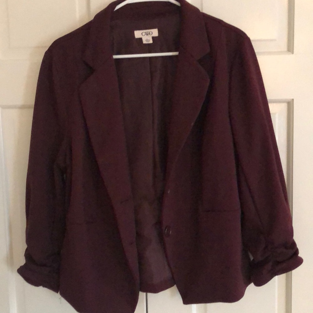 Maroon Cato blazer